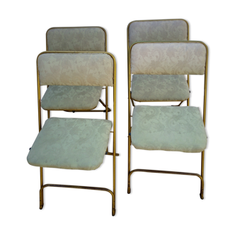 4 vintage folding chairs Lafuma Chantazur