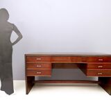 Wooden Desk by Osvaldo Borsani for Arredamenti Borsani Varedo, Italy