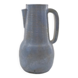 Large Stoneware Ceramic Pitcher Signed Drillon 50's