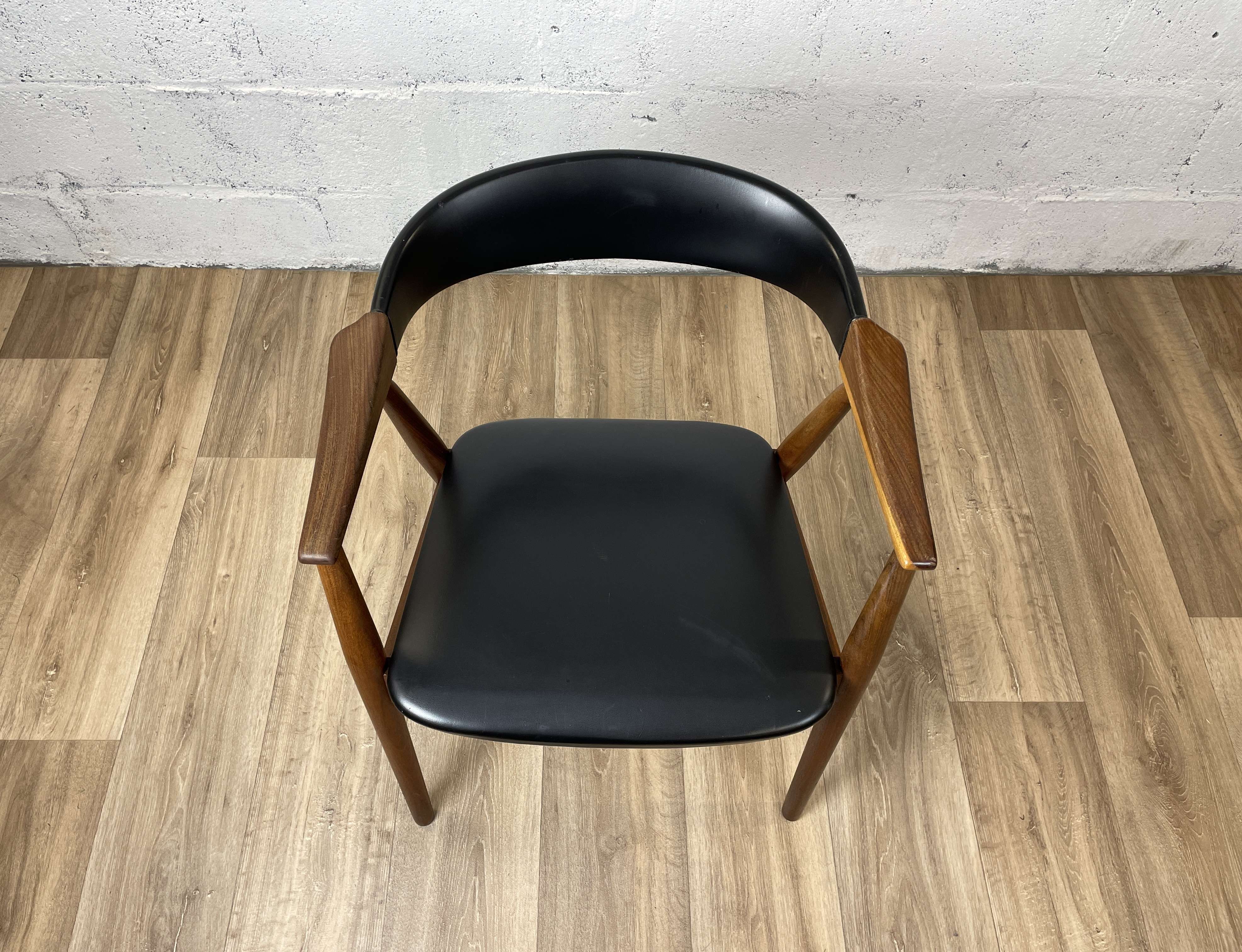 Vintage Scandinavian teak armchair model 213 by Th Harlev for Farstrup Møbler, 60s