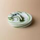 Vert Murano glass swirl bowl by Sergio Asti for Venini, Italian 1970s