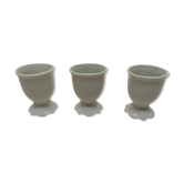 Coquetiers porcelaine blanche