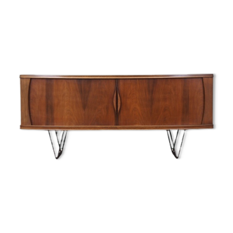 Walnut sideboard, Danish design, 1970s, production: Denmark