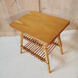 Rattan bedside table
