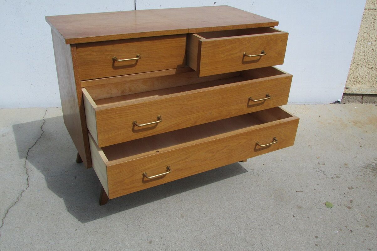 Vintage chest of drawers, oak dressing table, from the 50s-60s