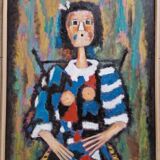 Roland Chanco (1924-2017), friend of Picasso - Oil on canvas, Marie France