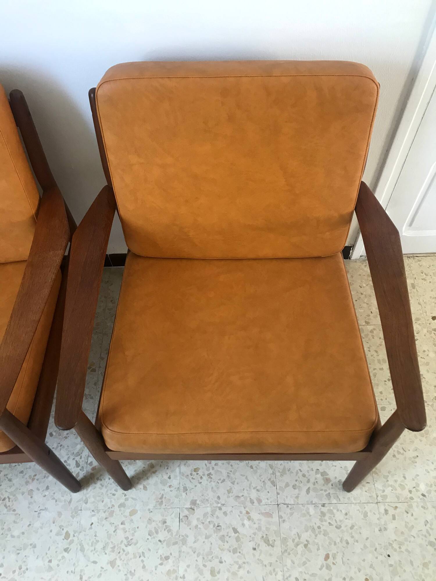 Scandinavian teak armchair by Svend Aage Eriksen for Glostrup vintage 60s