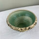 Celadon glazed stoneware bowl signed
