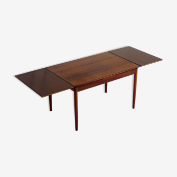 Vintage mid century danish design extendable rosewood dining table, 1960s