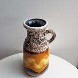 Vase en grès coloré vintage années 70