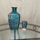 Flacon verre bleu