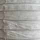 Hanging lamp in rattan and round japanese natural linen d:50