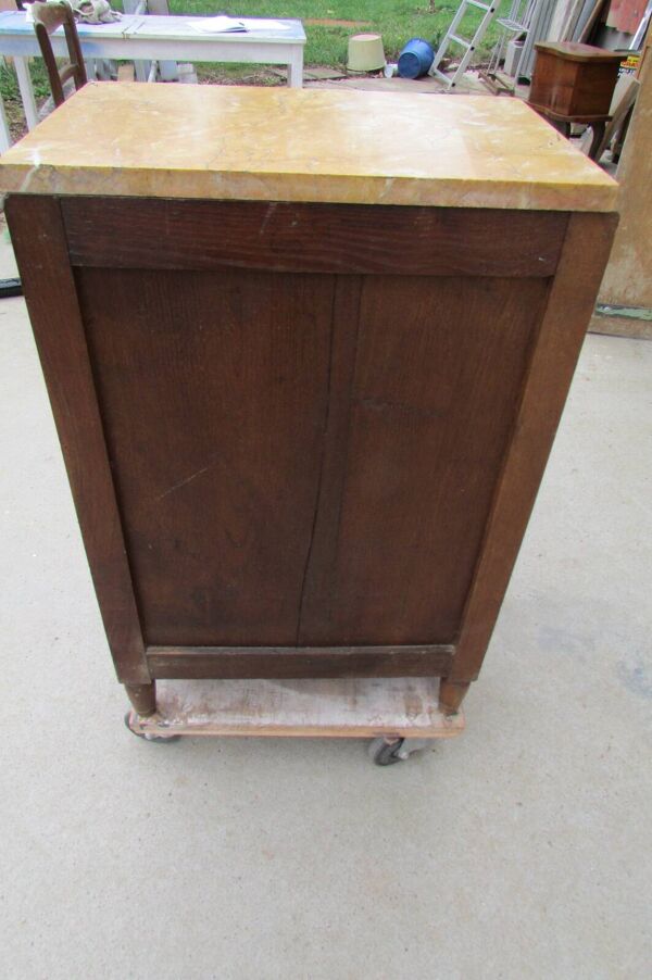 Grand chevet art déco en noyer