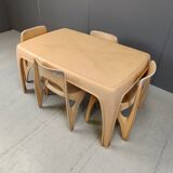 German dining set by Preben Fabricius for Interplast, 1970s