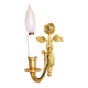 Simple wall sconce in classic Empire style made of vintage French cast brass 4316.