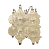 Wall light in glass breath by Kalmar Franken