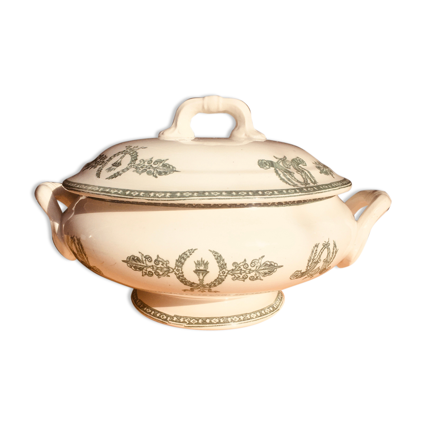 Soupière Wagram earthenware New Givorse France