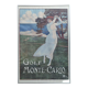 Golf monte-carlo framed poster after elio xim
