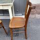 Paire de chaises bistrot bois courbé