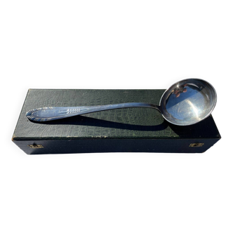 Silver metal ladle with box