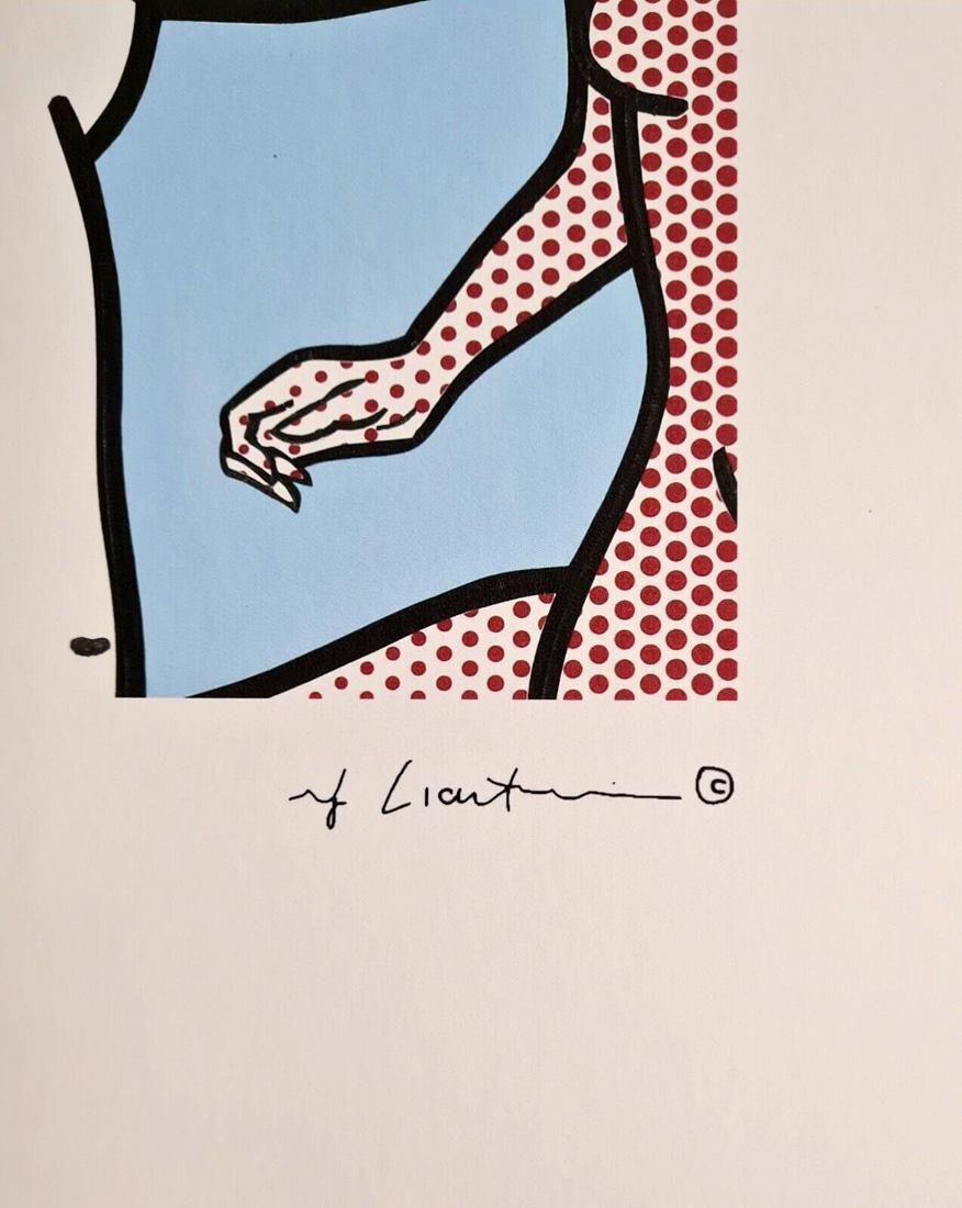 "Nudes With Beach Ball" 1920s Lithography