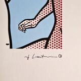 "Nudes With Beach Ball" 1920s Lithography