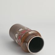 Mid-Century Modern Brown Ceramic Vase by VEB Haldensleben, East Germany, 1960s