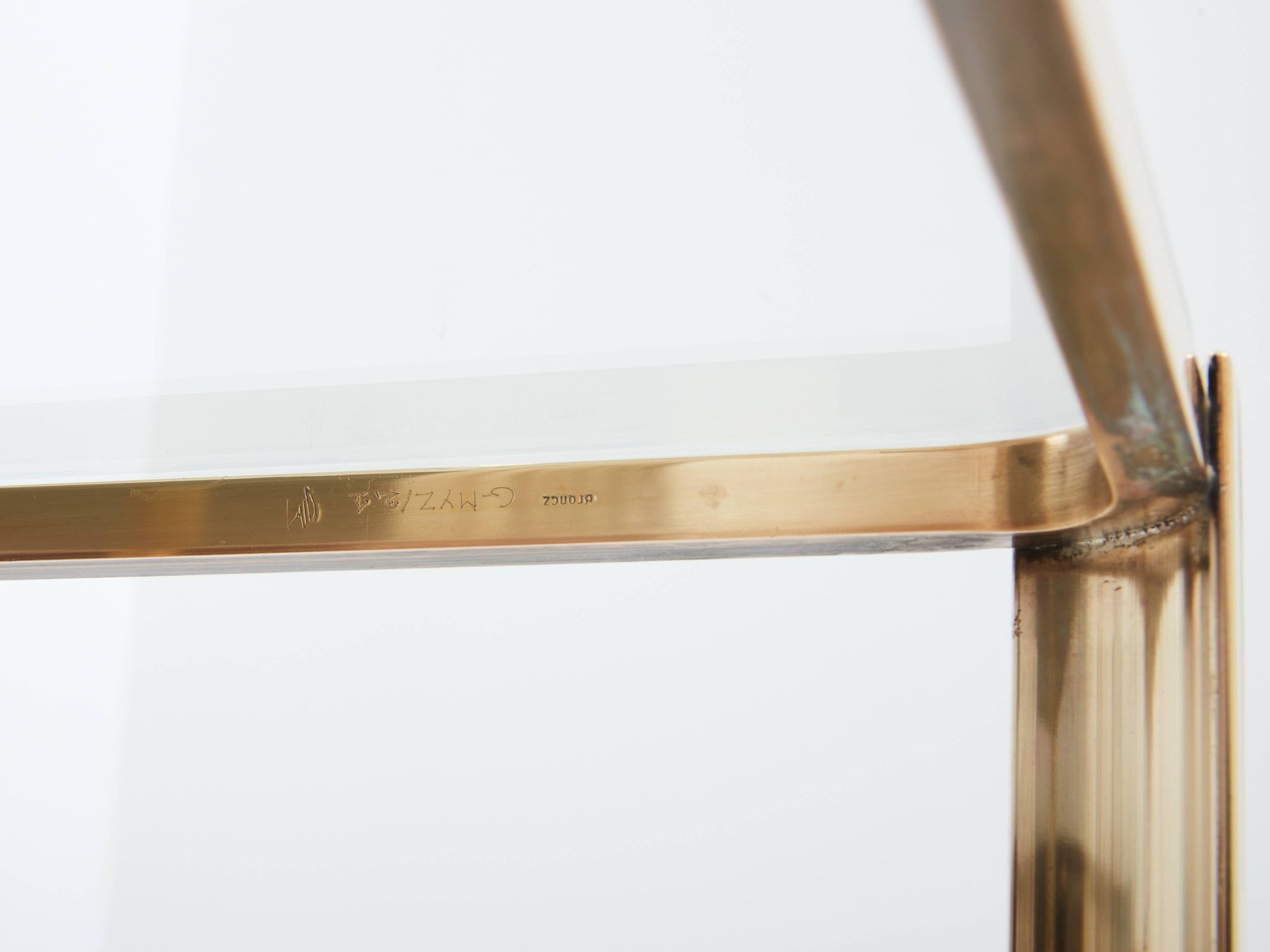 Bronze coffee table JT Lepelletier for Broncz circa 1960