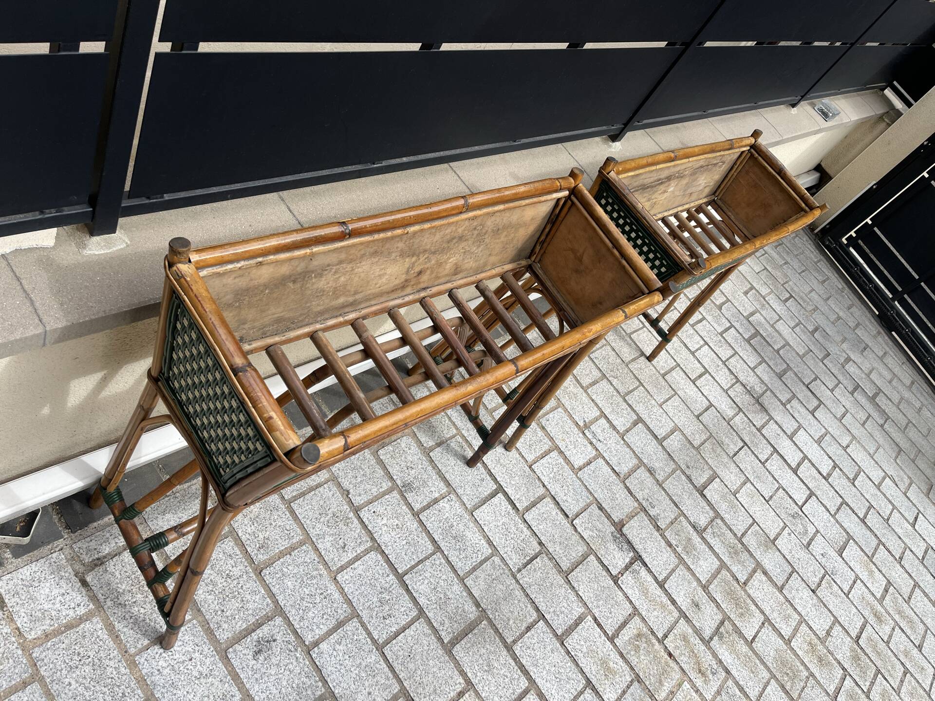 Pair of planters Drucker 101x38x89 cm