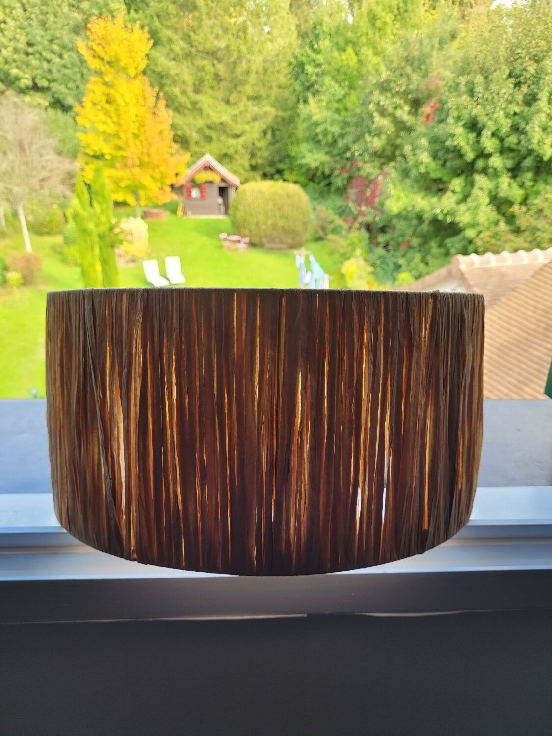 Raffia lampshade diameter 35