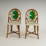 Set of 2 bistro chairs by Italo Gasparucci for ECC Tennis Tournament Antwerp