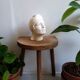 Woman's head in plaster