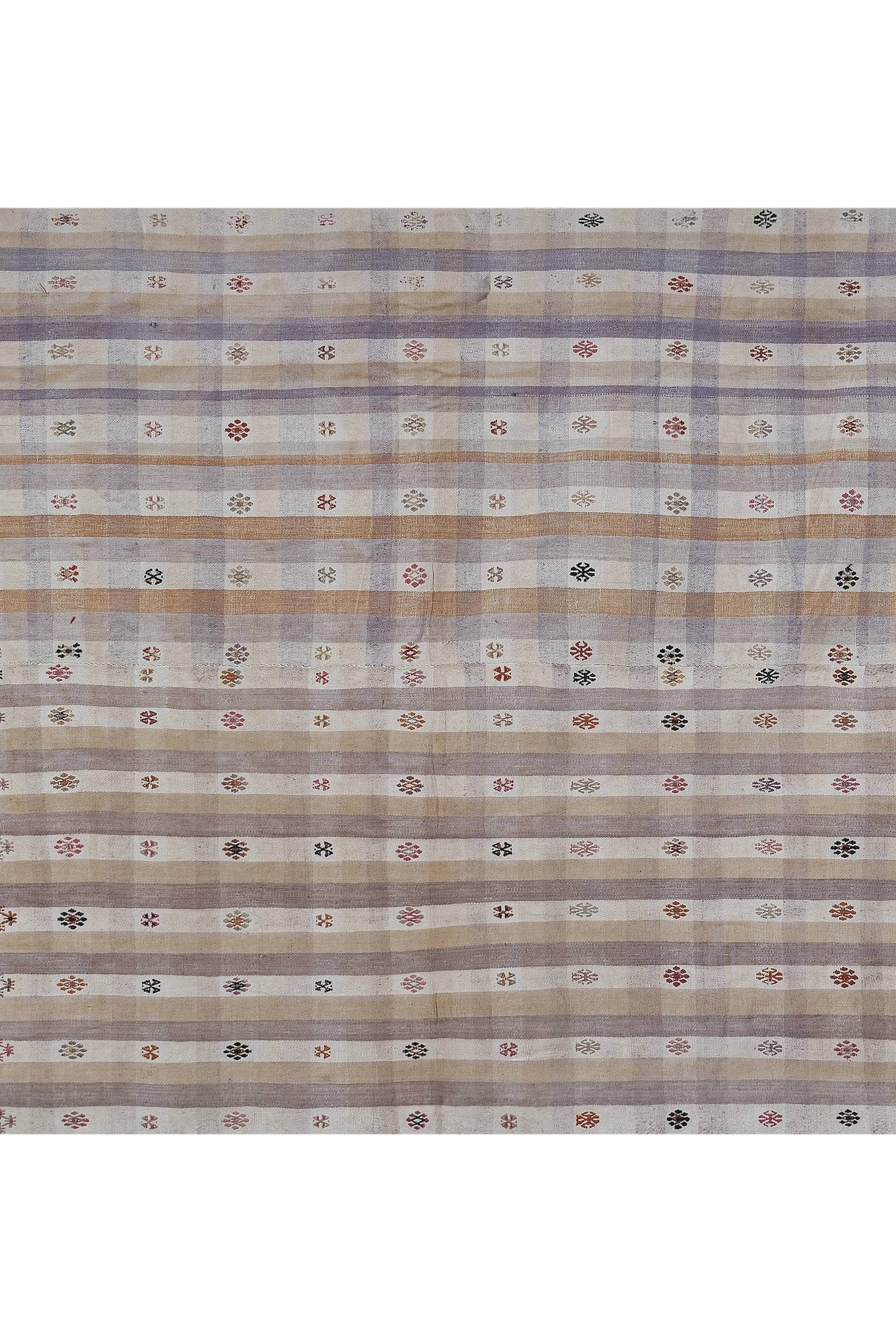 Vintage Turkish Oushak Rug Handwoven 182x260 cm