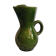 Carafe vintage en céramique vernissée verte