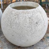 Pair of vintage sphere ball planters