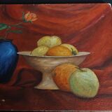 Oil painting on still life panel