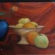 Oil painting on still life panel