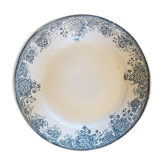 Round dish in Iron Earth Saint Amandinoise model Printania