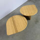 Pair of vintage travertine coffee tables or side tables, 1970s
