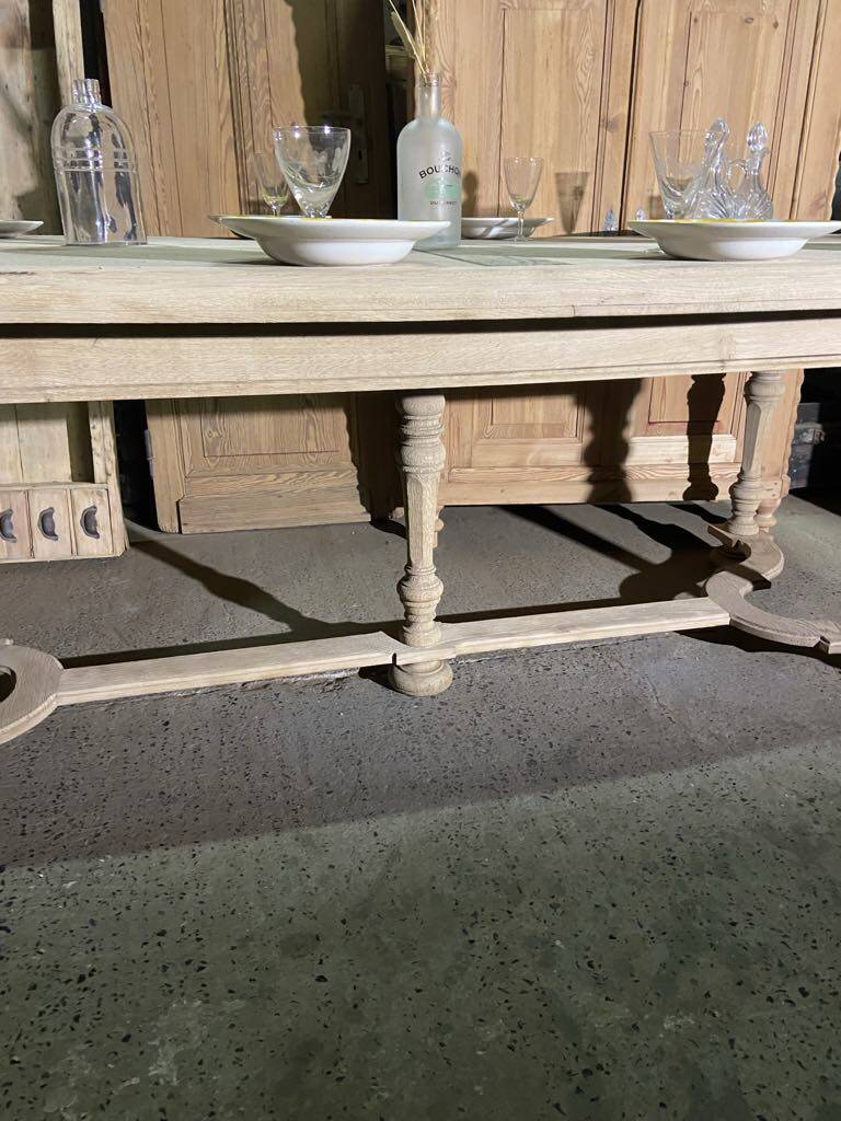 Large table in raw wood