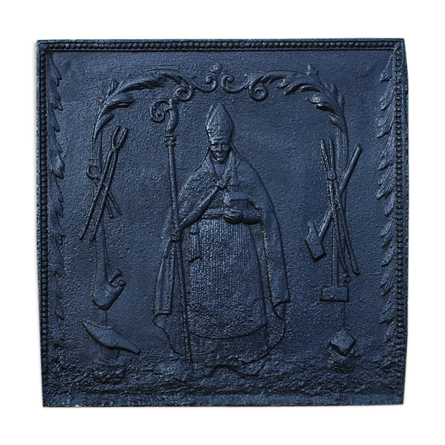 Chimney plate and pair of channels