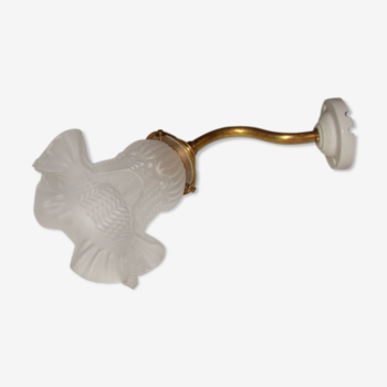 Swan-neck wall sconce