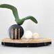 Sculpture Art Déco en marbre, onyx et épeautre