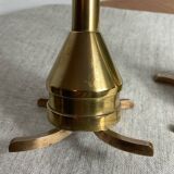 Pair of designer bronze candlesticks