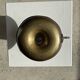 Antique blackened gold hand candlestick H8 D13.5