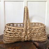 Vintage wicker woven basket