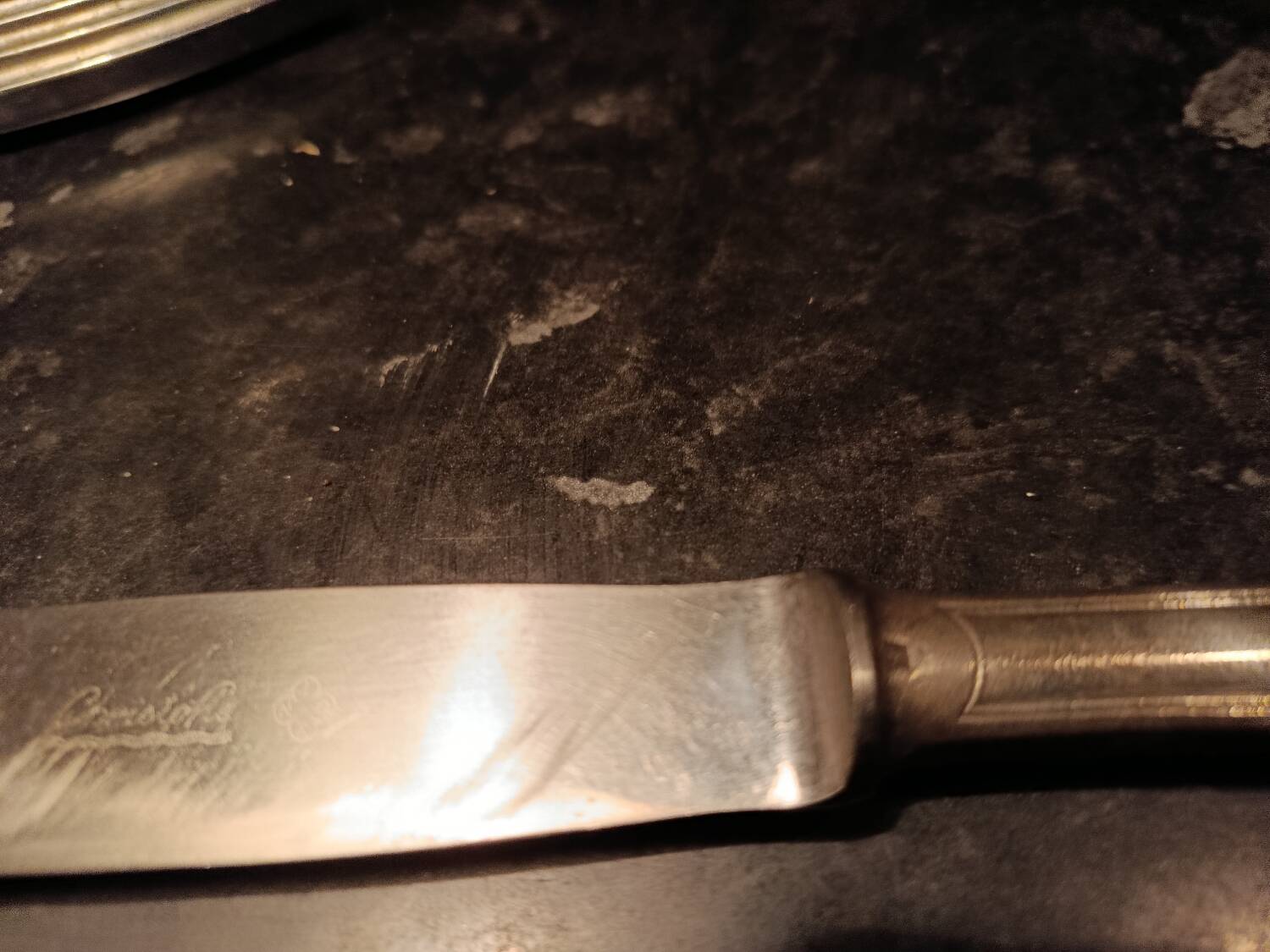 3 Christofle table knives