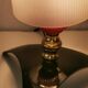 Rockabilly side lamp, perspex and brass, Pierre Guariche style, 1950