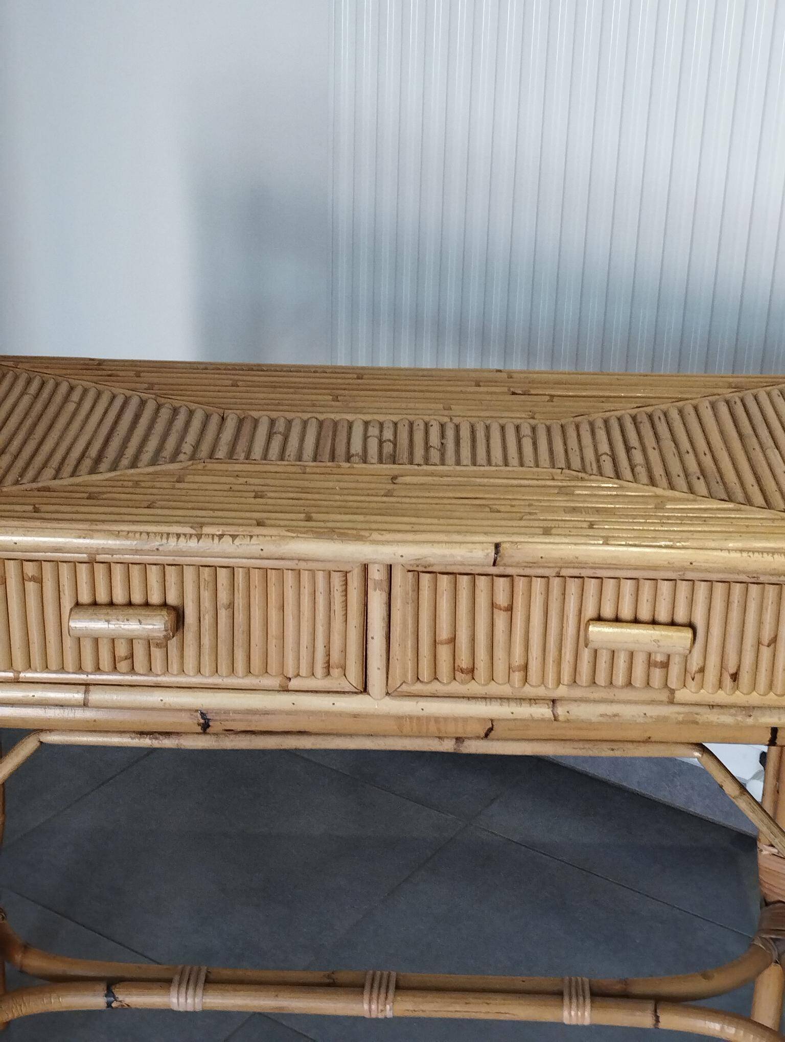 Vintage console attributed to Vivai del Sud.