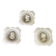 Three alabaster profiles of men, Italy around 1880